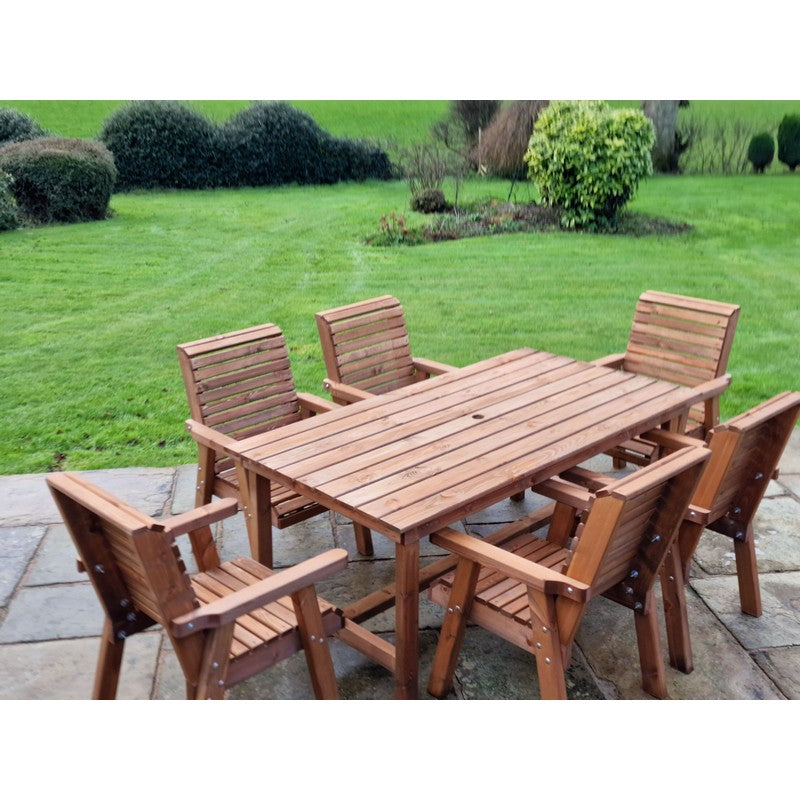 Swedish Redwood Garden Furniture Set by Croft - 6 Seat