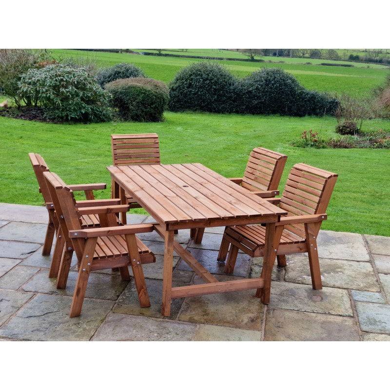 Swedish Redwood Garden Furniture Set by Croft - 5 Seats