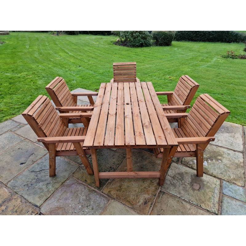 Swedish Redwood Garden Furniture Set by Croft - 5 Seats