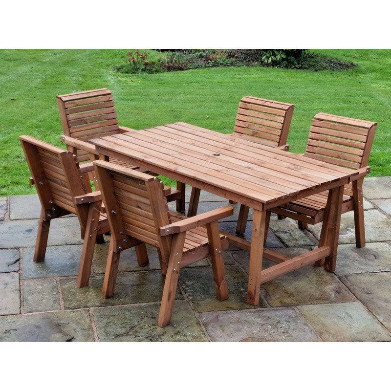 Swedish Redwood Garden Furniture Set by Croft - 5 Seats