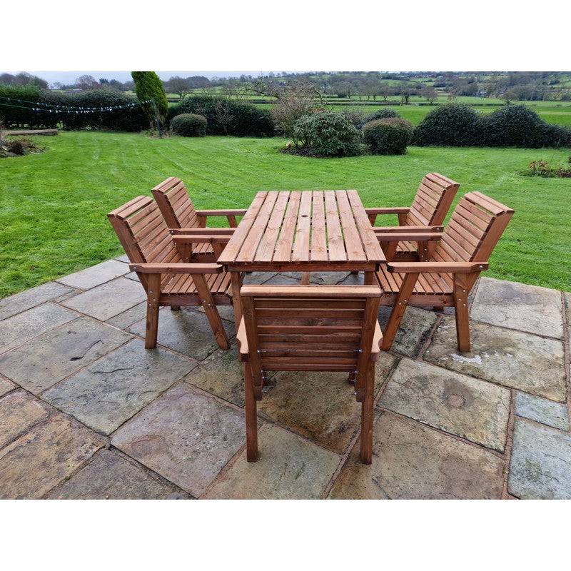 Swedish Redwood Garden Furniture Set by Croft - 5 Seats
