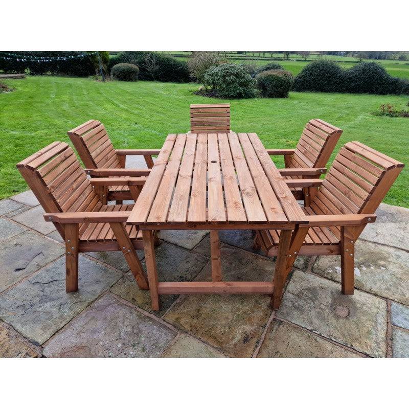 Swedish Redwood Garden Furniture Set by Croft - 5 Seats