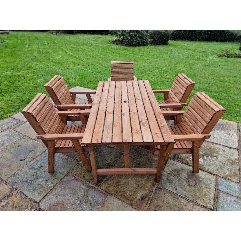 Swedish Redwood Garden Furniture Set by Croft - 5 Seats