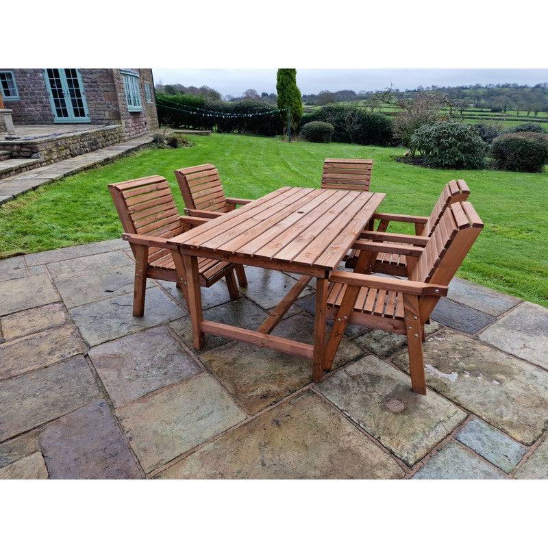Swedish Redwood Garden Furniture Set by Croft - 5 Seats