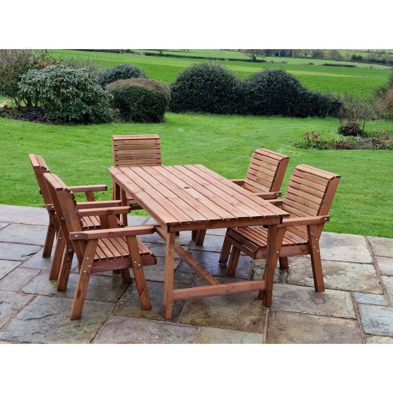 Swedish Redwood Garden Furniture Set by Croft - 5 Seats