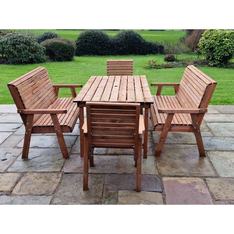Swedish Redwood Garden Furniture Set by Croft - 8 Seats