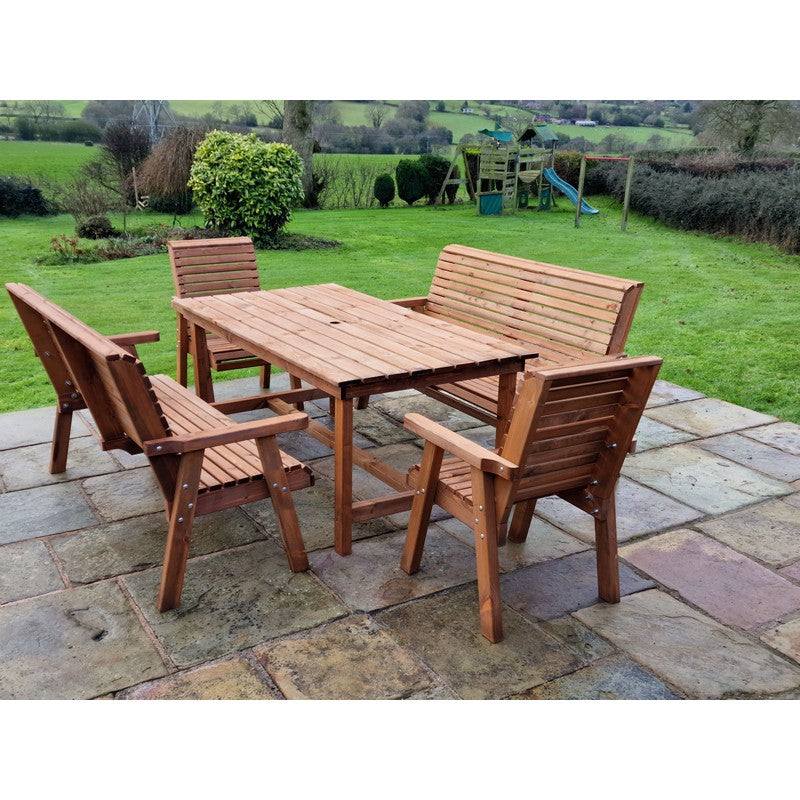 Swedish Redwood Garden Furniture Set by Croft - 8 Seats