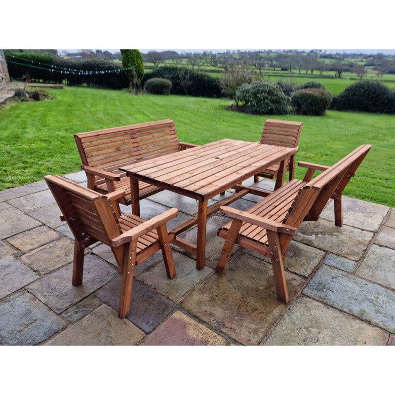 Swedish Redwood Garden Furniture Set by Croft - 8 Seats