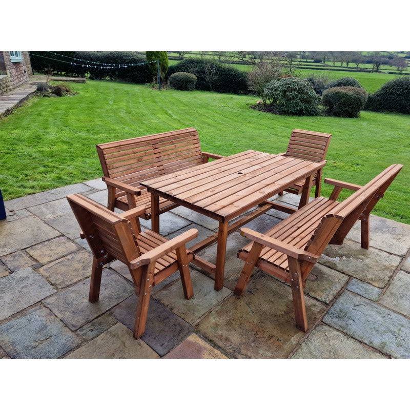 Swedish Redwood Garden Furniture Set by Croft - 8 Seats