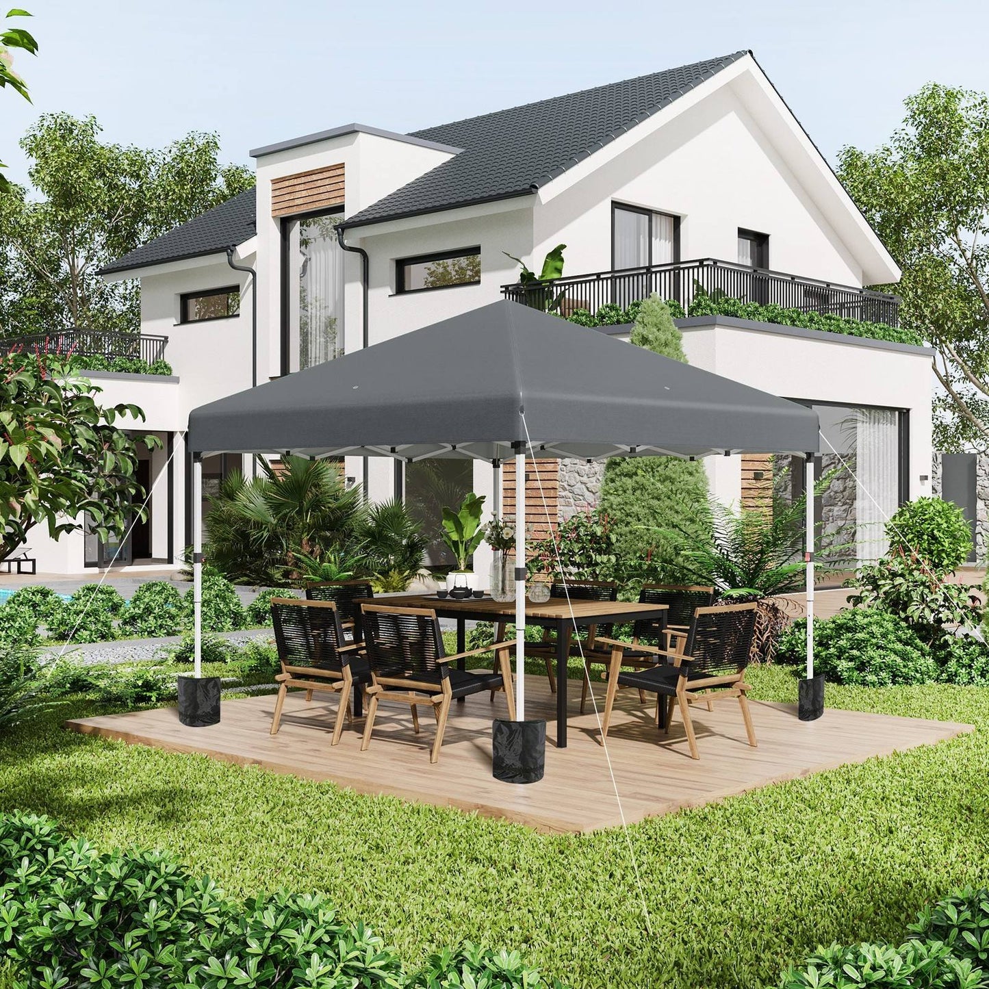 3 x 3 M Pop Up Gazebo with 2 Sidewalls