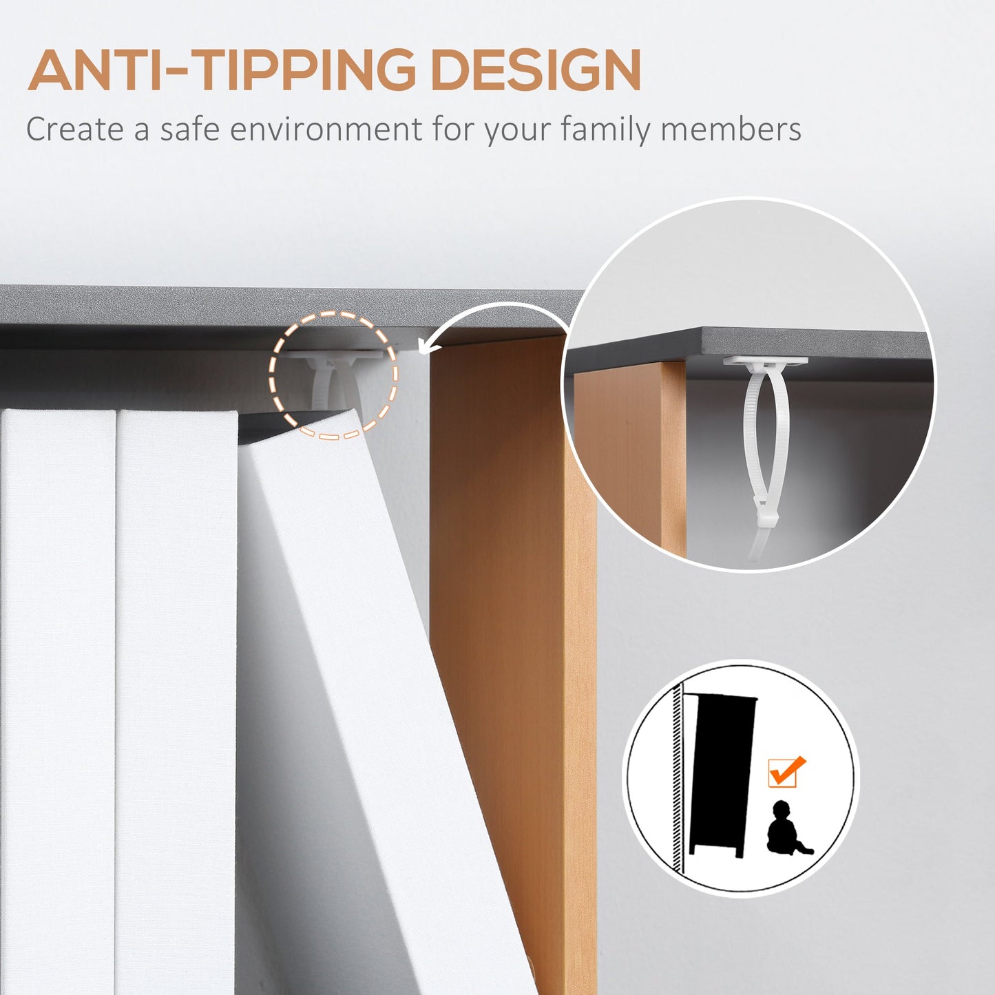 Modern 5-Tier Bookshelf