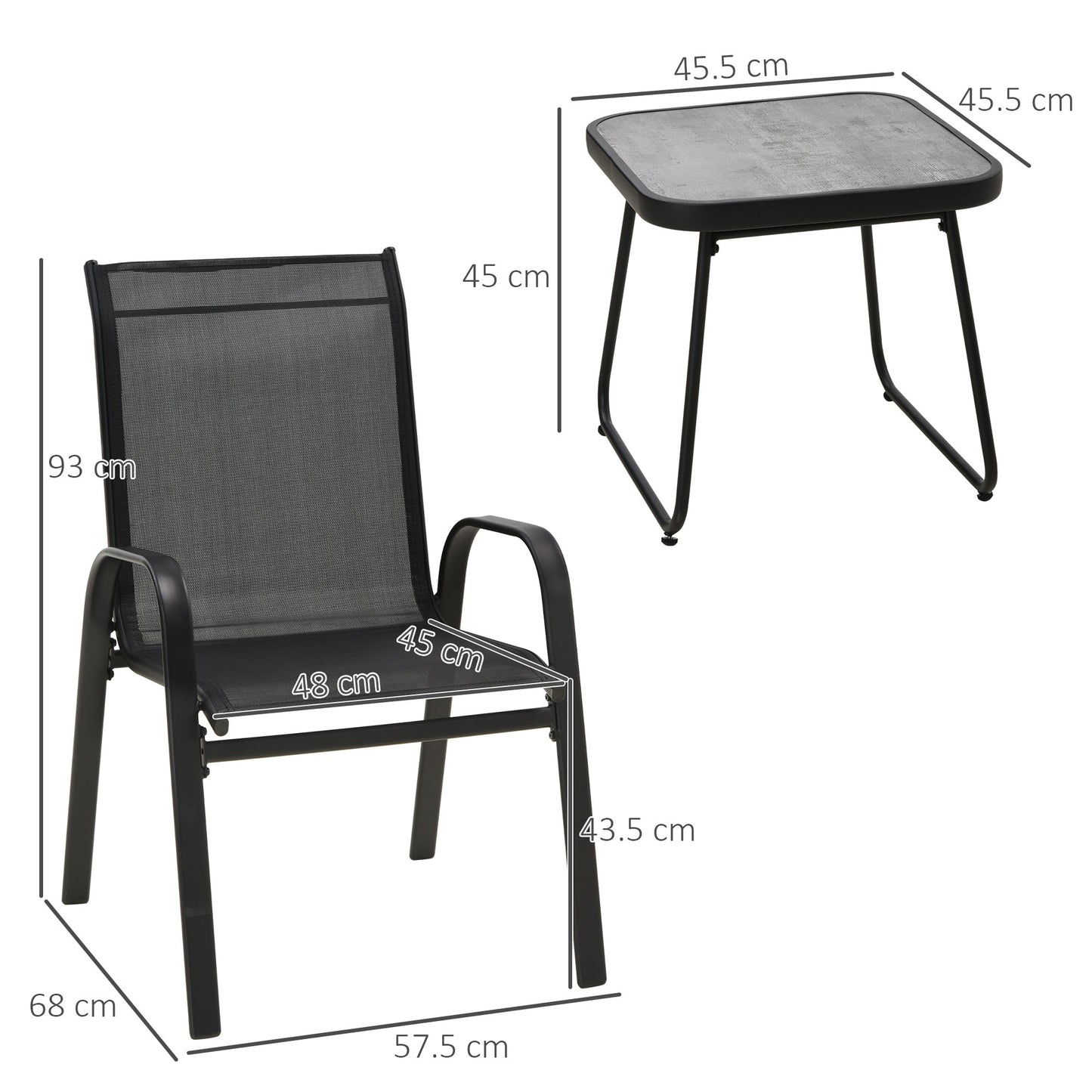 3-Pieces Outdoot Bistro Set
