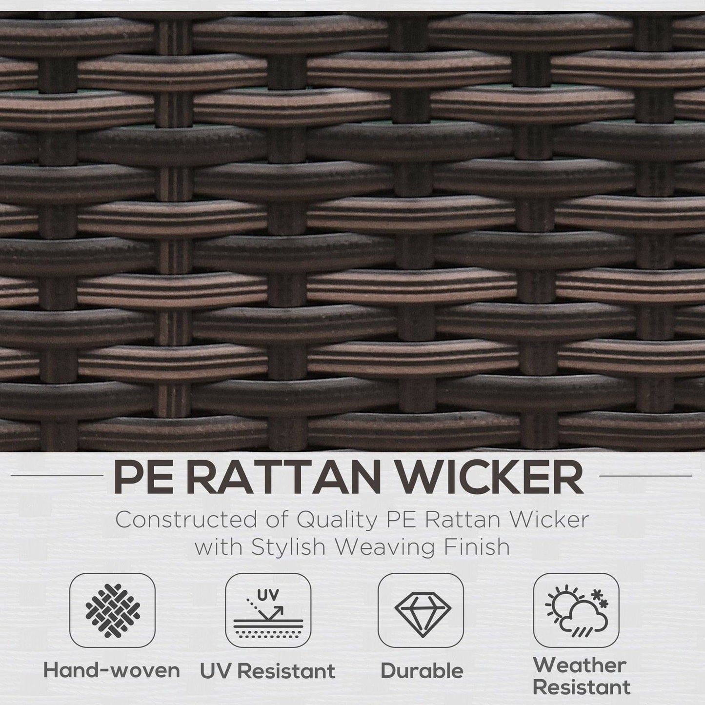 8-Pieces PE Rattan Corner Sofa Set with Thick Cushions