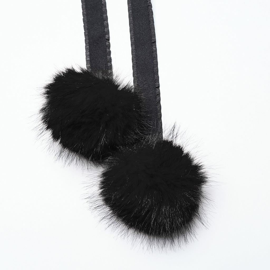 Punk Rave Izya Faux Fur Cloak in Black