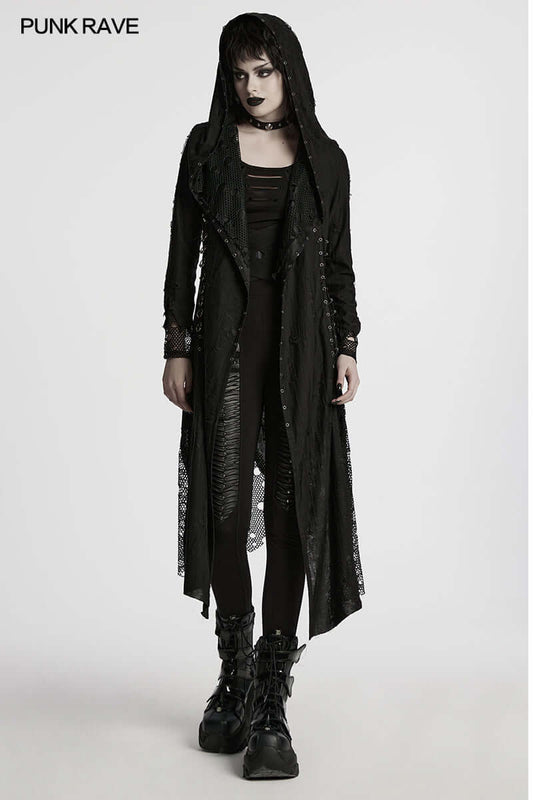 Punk Rave Bexley Decadent Asymmetric Knitted Coat