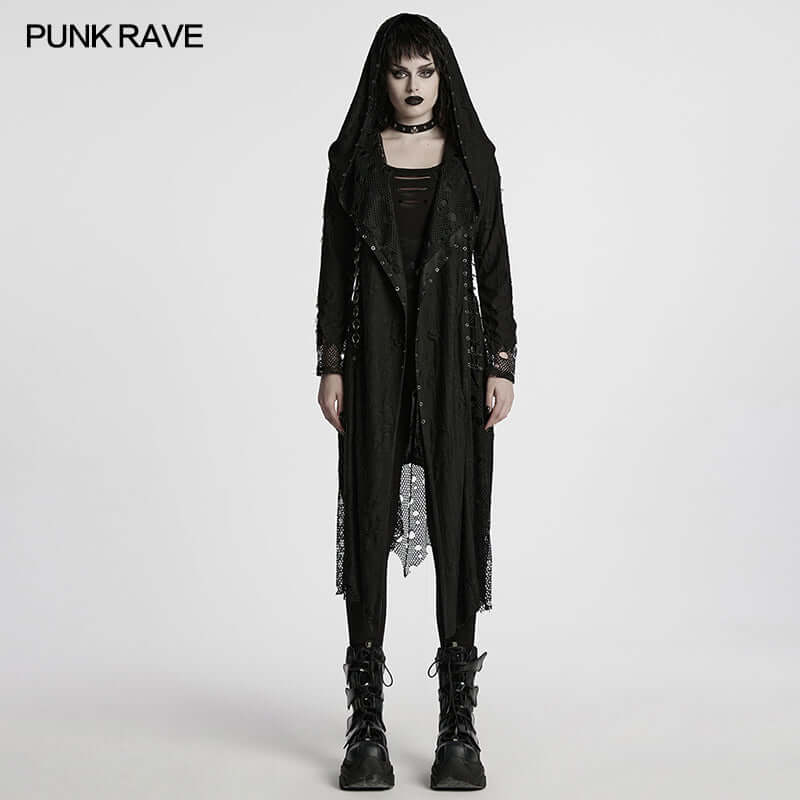 Punk Rave Bexley Decadent Asymmetric Knitted Coat