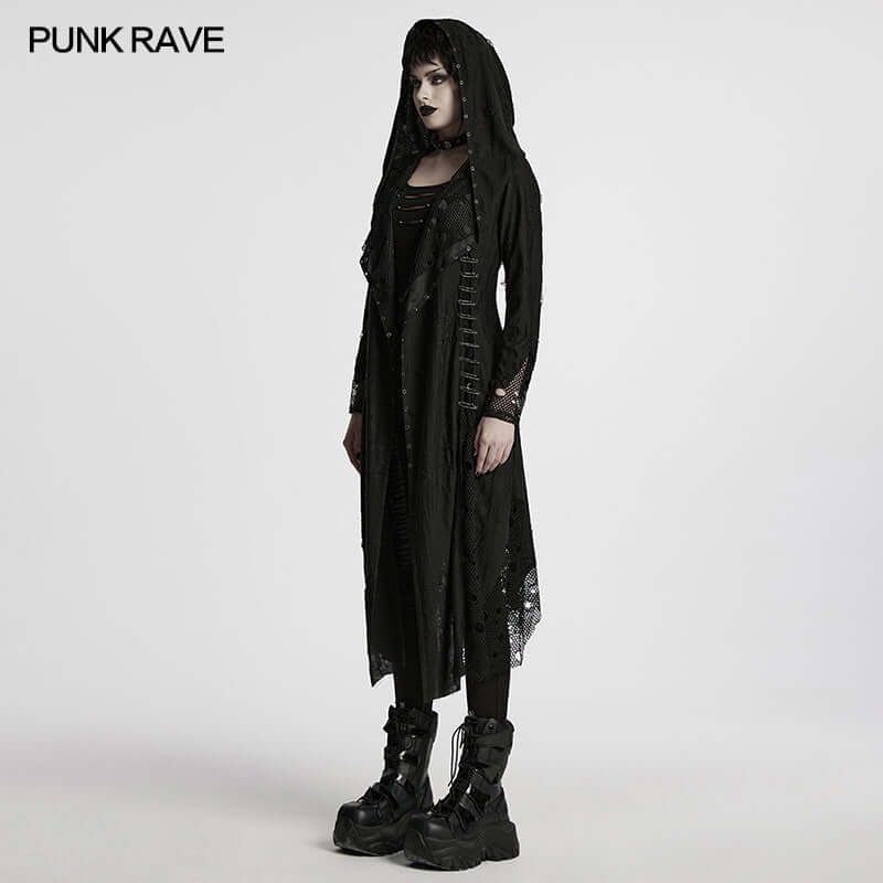 Punk Rave Bexley Decadent Asymmetric Knitted Coat