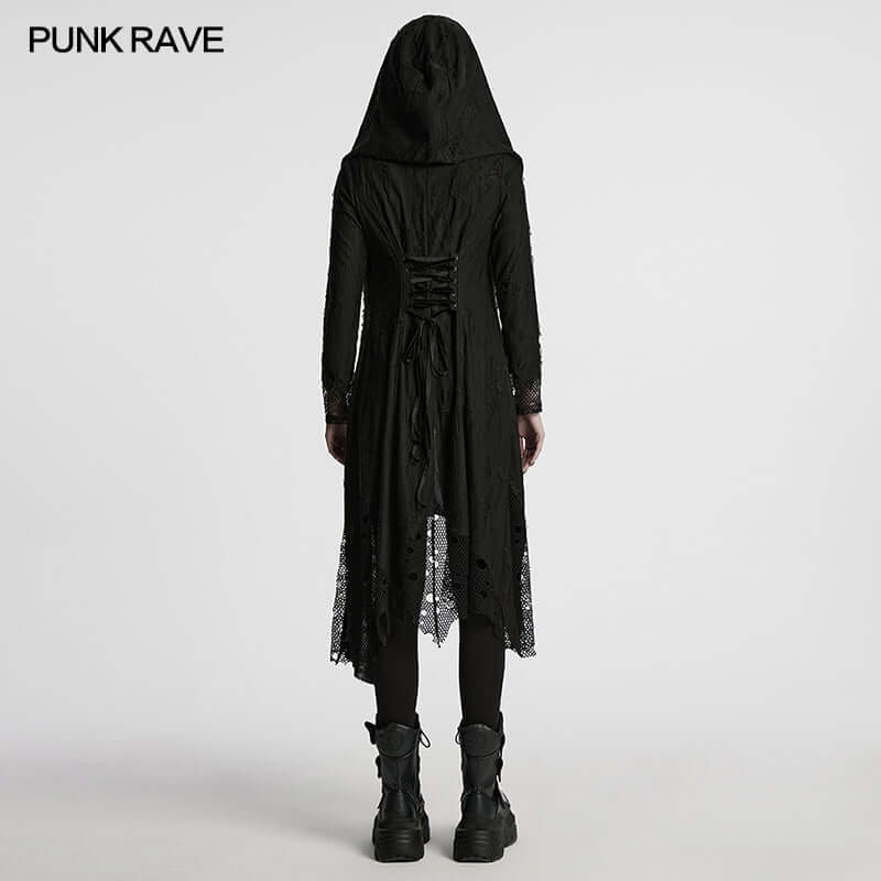 Punk Rave Bexley Decadent Asymmetric Knitted Coat