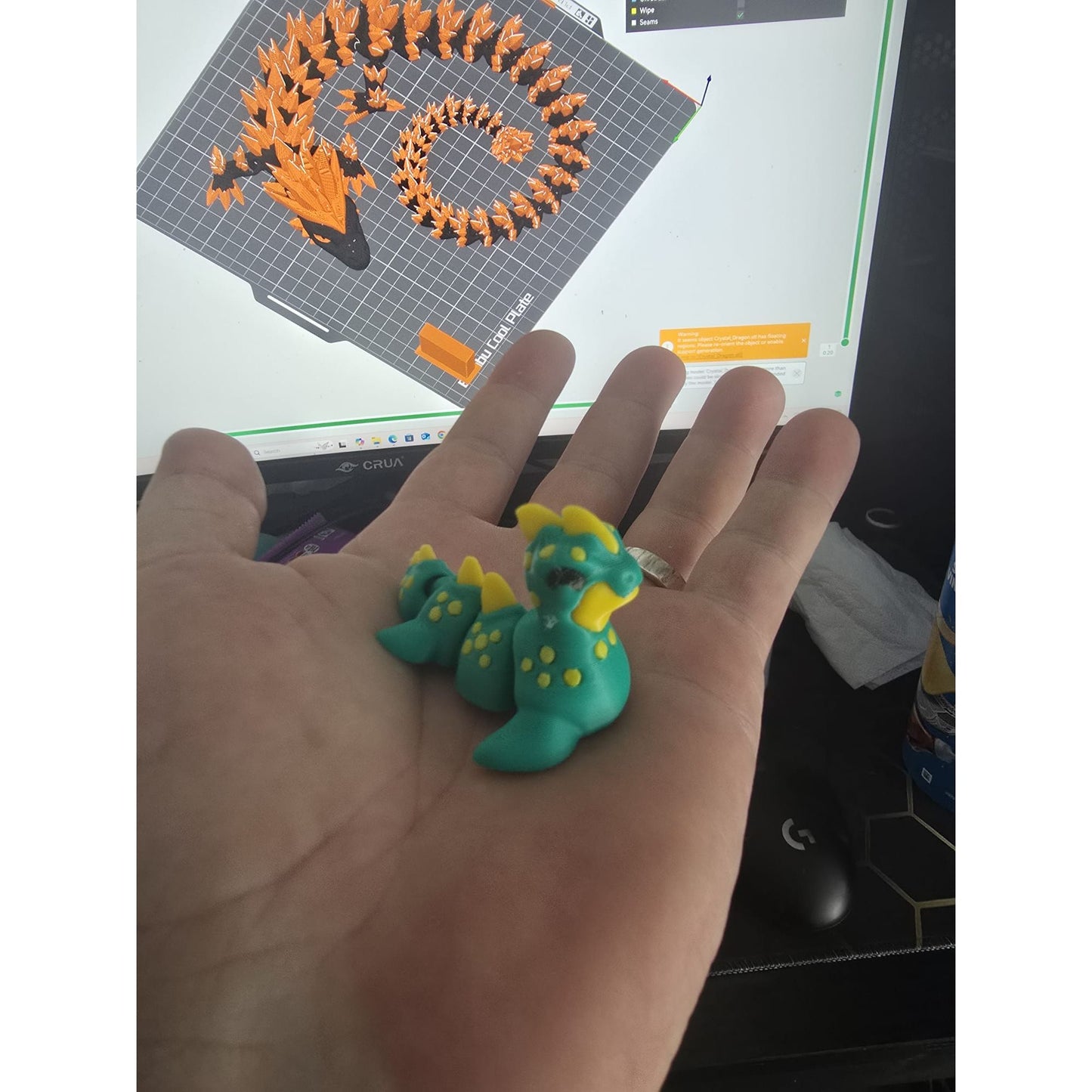 Nessy the Articulated Loch Beast – 3D Printed Poseable Creature