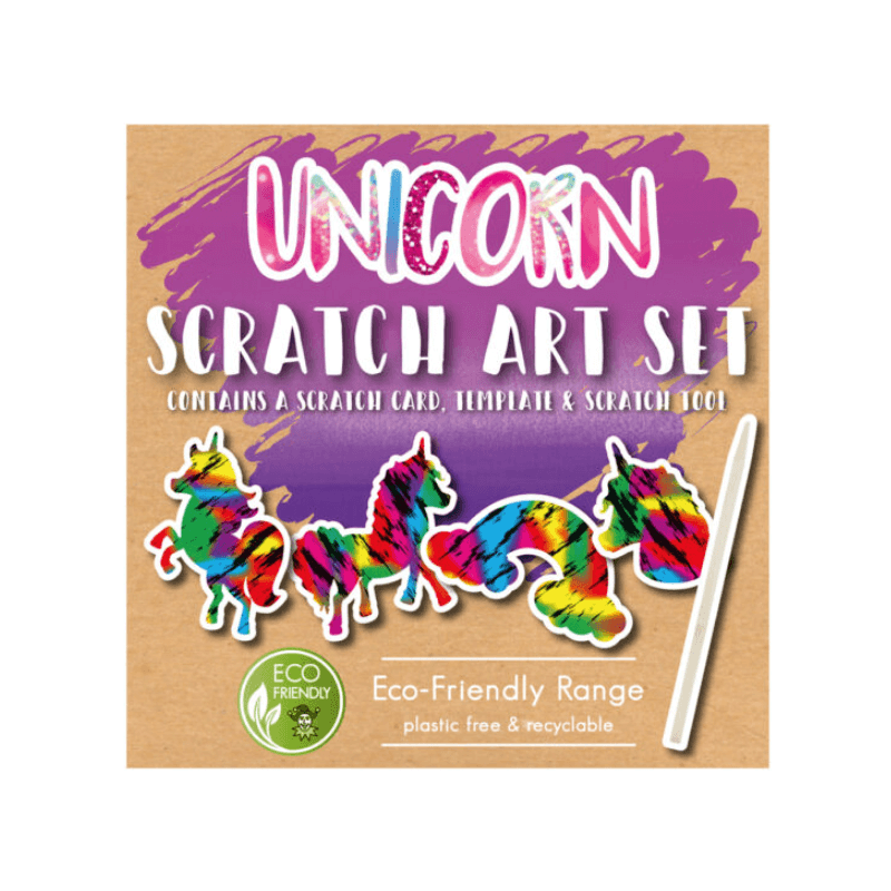 Wholesale Mini Eco-Friendly Unicorn Scratch Art Set - (CDU of 108)