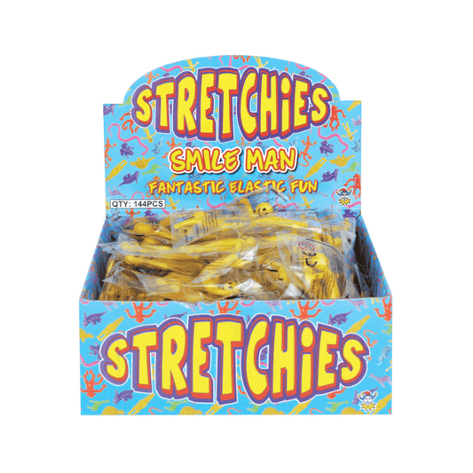 Wholesale Yellow Stretch Smile Man - (CDU of 144)