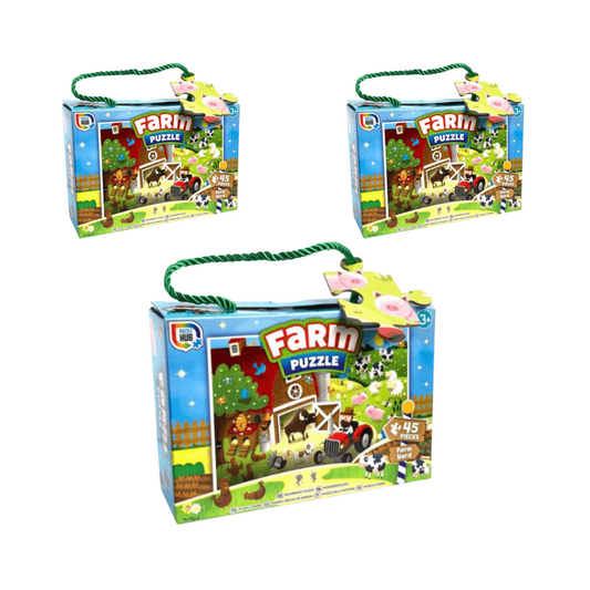 Wholesale 45 Piece Farm Jigsaw - (Case of 12)