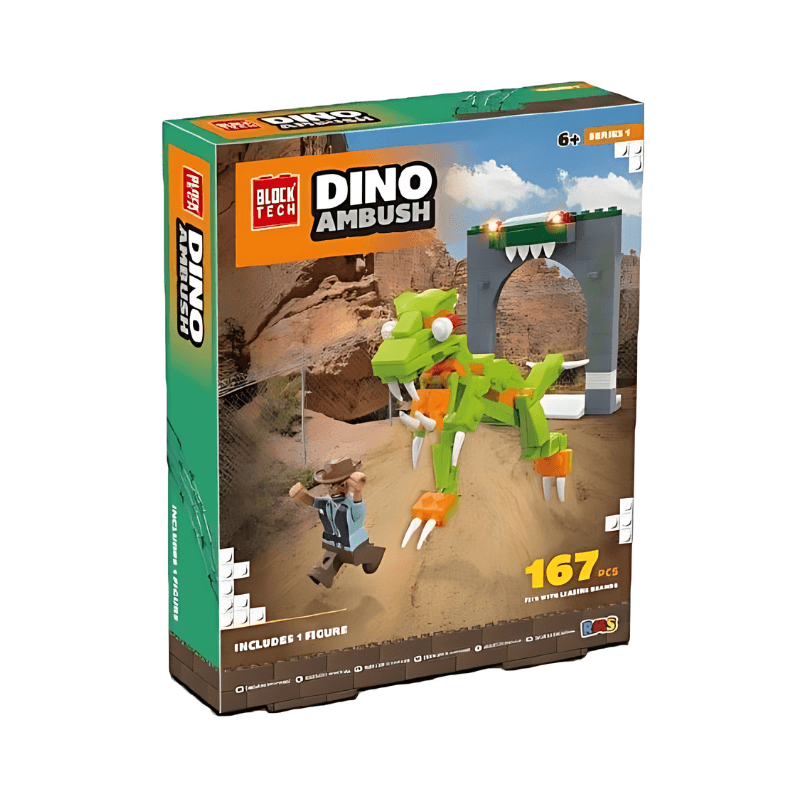 Wholesale Block Tech Dino Ambush 167pcs - (Case of 12)
