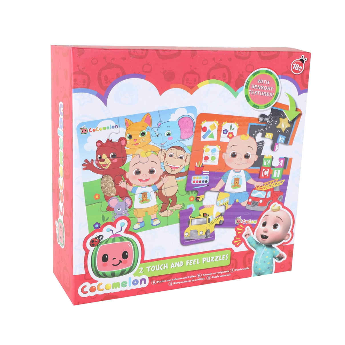 Wholesale CoComelon Sensory Puzzles Pack of Two - (Case of 6)