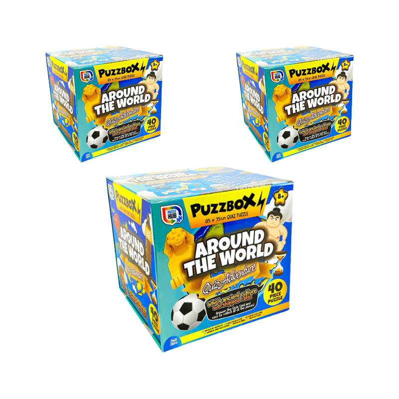 Wholesale Puzzbox Around The World Quiz - (Case of 24)