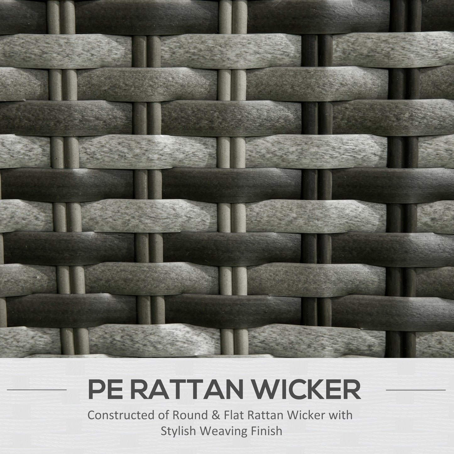 4 Seater PE Rattan Garden Furniture