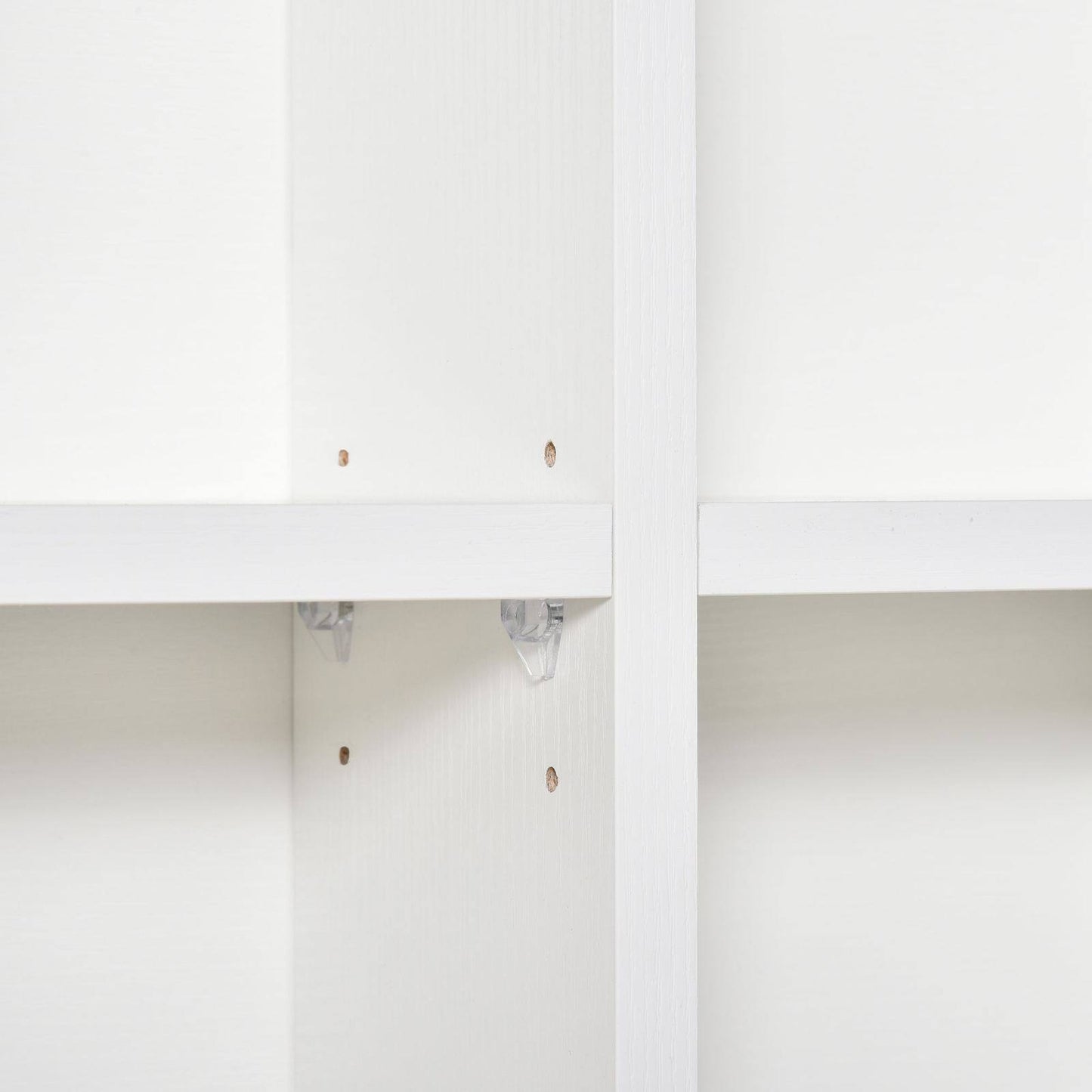 480 CD / 312 DVD Storage Shelf Rack Media Storage Unit Shelves Racks Wooden Bookcase Display Unit with 4 Adjustable Shelves White