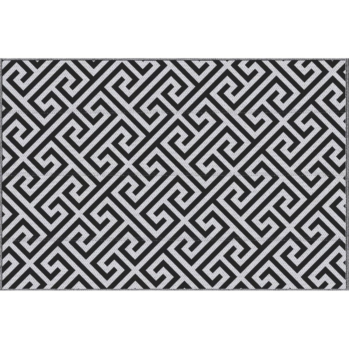 152 x 243 cm5x 8ft Outdoor Rug Reversible Mat Plastic Straw Rug Portable RV Camping Mat for Garden Deck Picnic Indoor