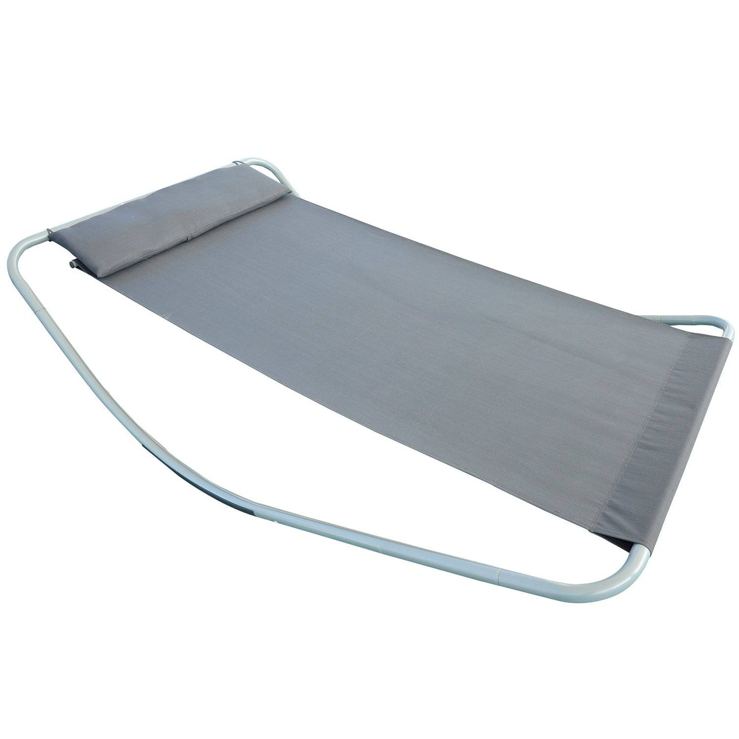 Rocking Swing Relaxing Day Bed Outdoor Single Sun Lounger Hammock - Grey