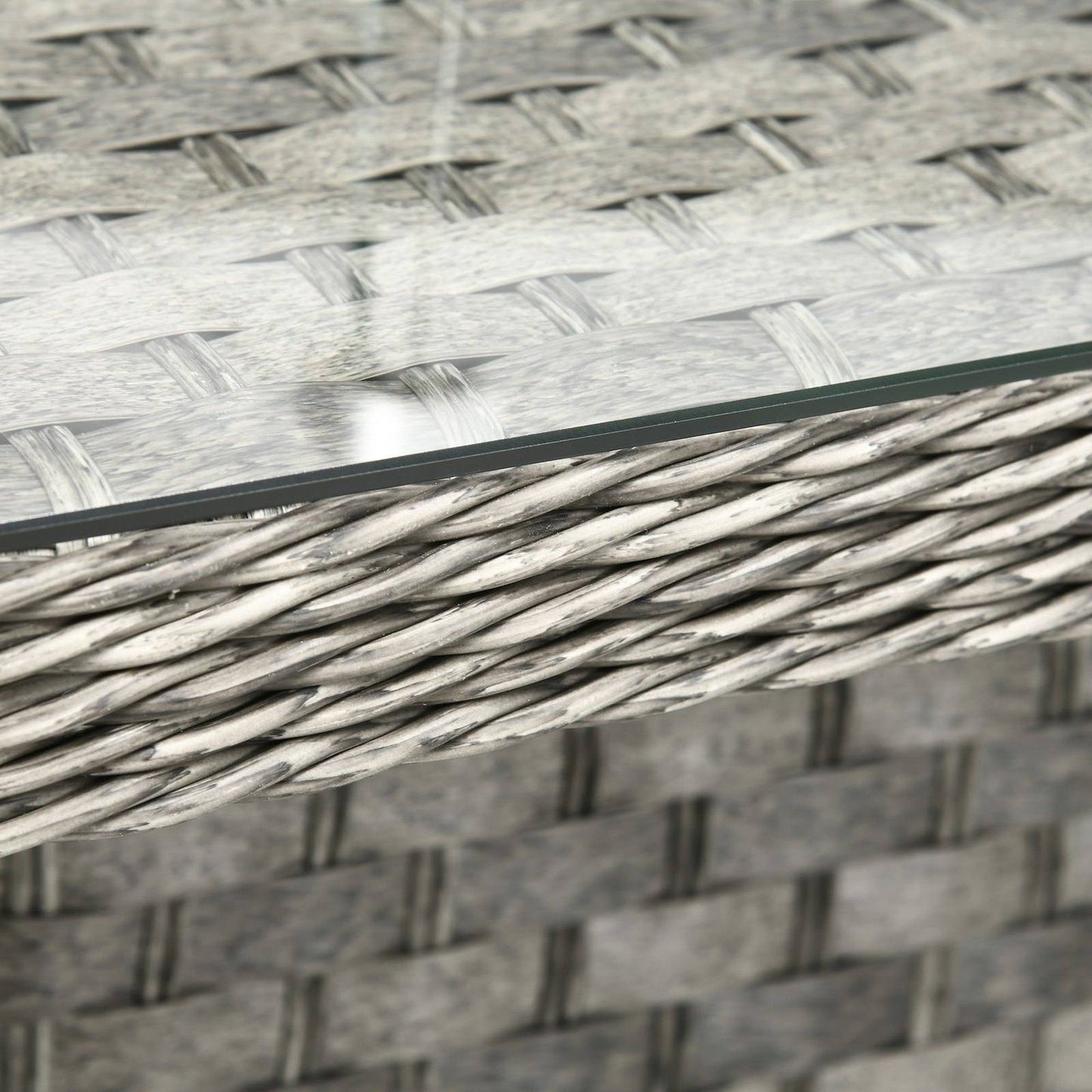 7-Pieces PE Rattan Garden Furniture Set