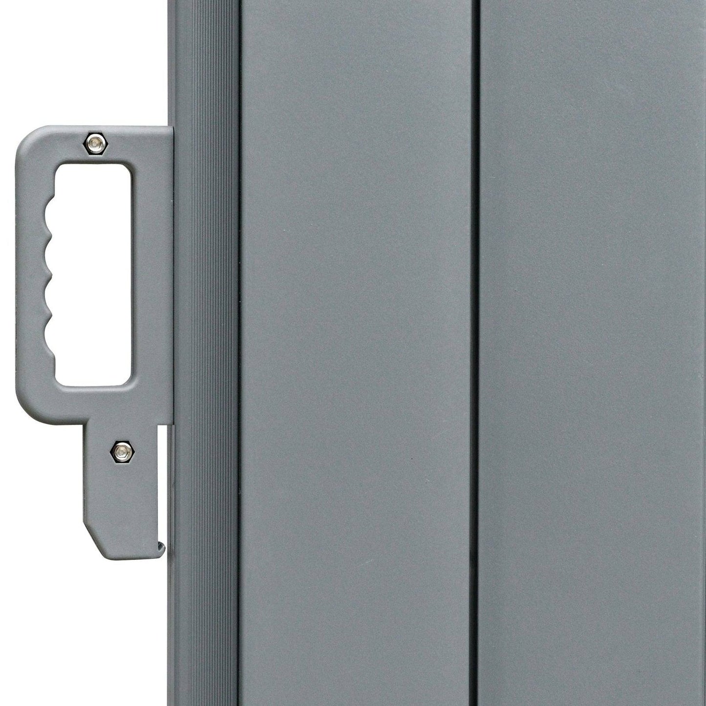 6 x 2m Retractable Sun Side Awning Screen Fence Patio Garden Wall Balcony Screening Panel Outdoor Blind Privacy Divider  Grey