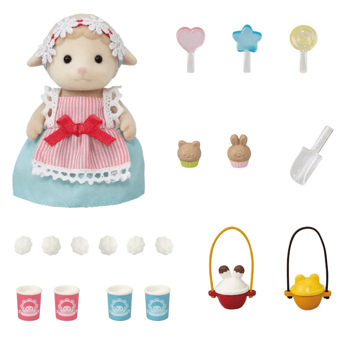 Sylvanian Families Popcorn Delivery Trike Toy Playset for Age 3 and Up