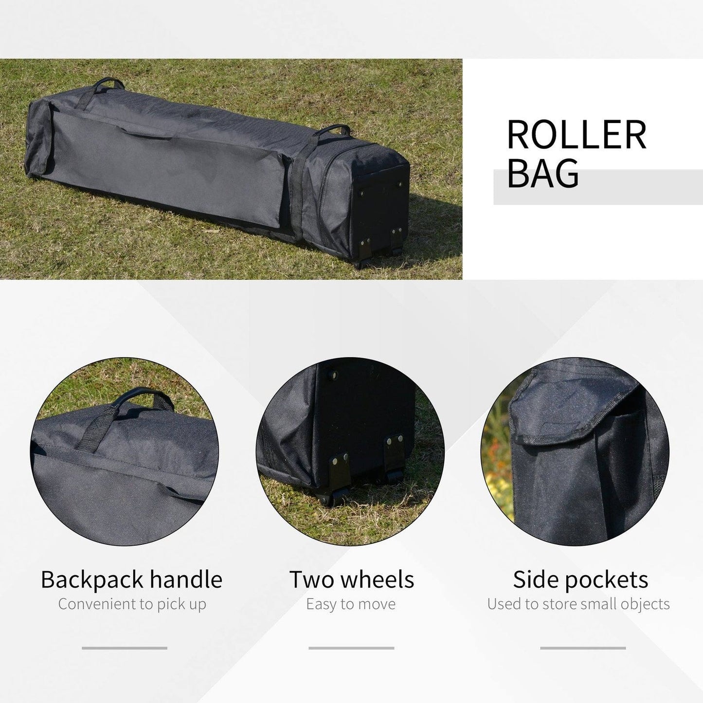 3.6 x 3.6 m Pop up Gazebo with Netting and Carry Bag