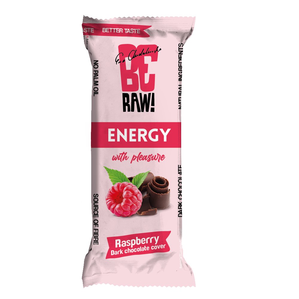 Energy Bar - Raspberry Dark chocolate cover 40g