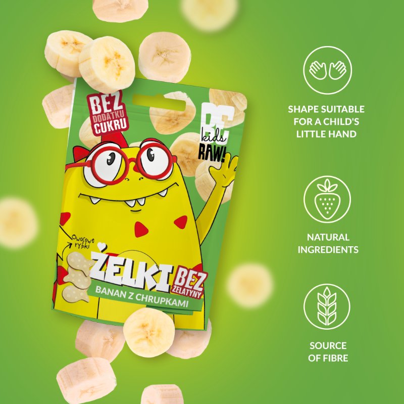 Kids Jelly Beans - Banana with Crisps 35g