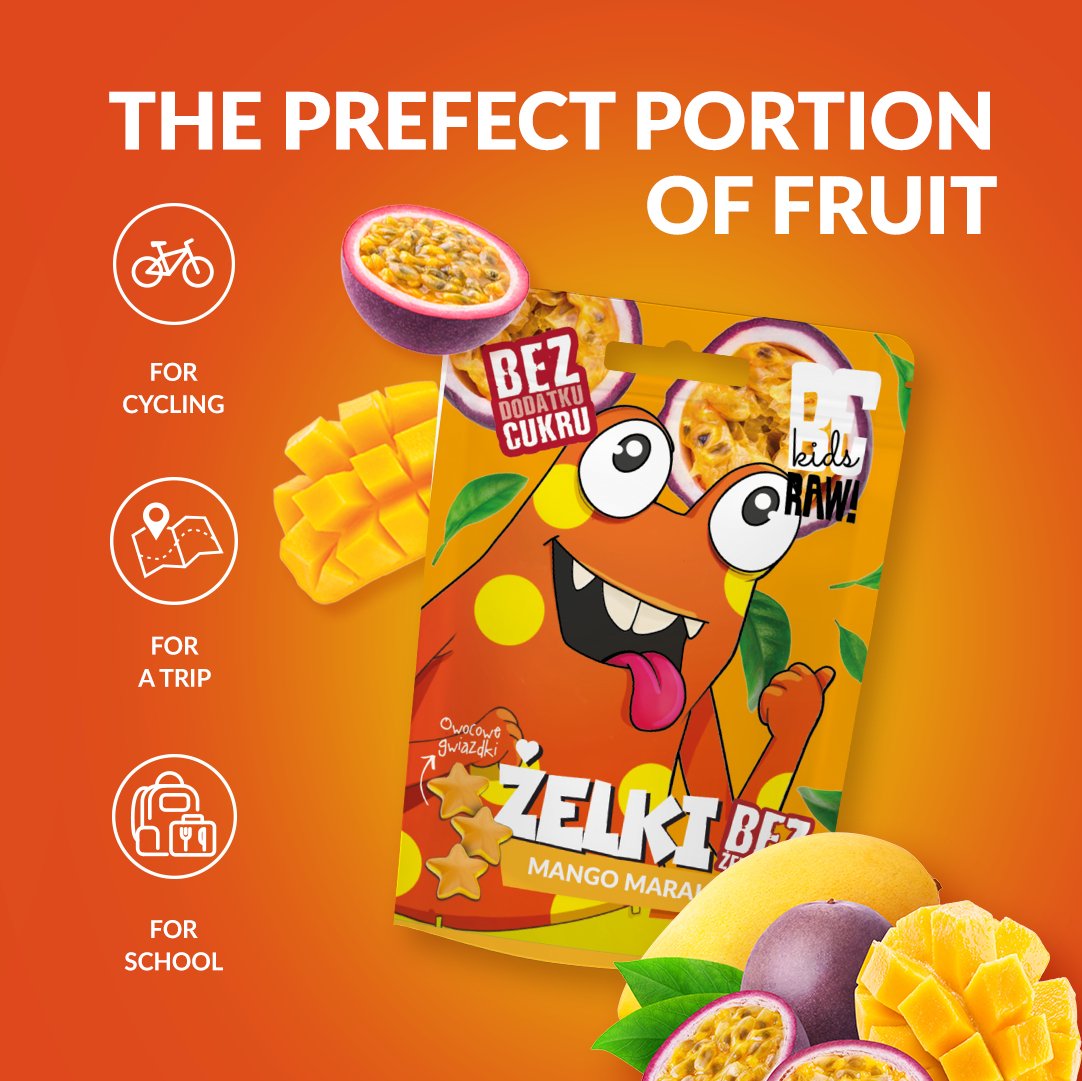 Kids Jelly beans - Mango Passion Fruit 35g