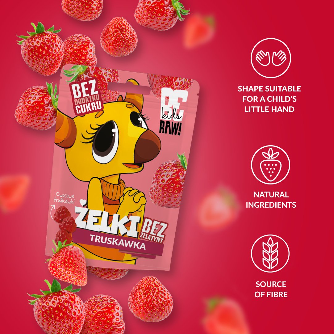 Kids Jelly beans - Strawberry 35g