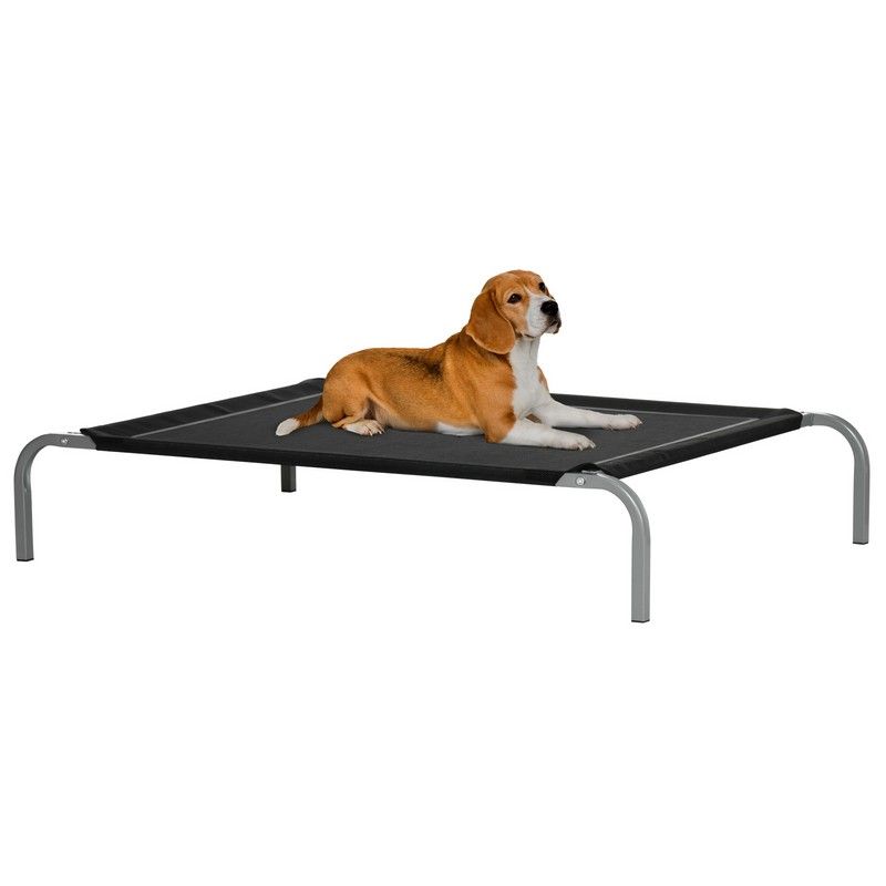 Elevated Pet Bed Cooling Raised Cot Style Bed For Large Medium Sized Dogs With Non-Slip Pads Steel Frame Breathable Mesh Fabric