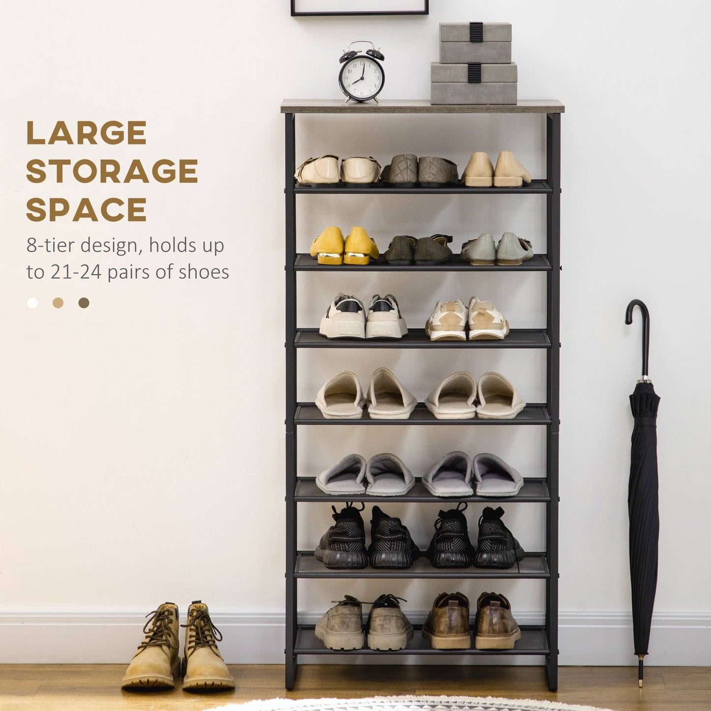 8-Tier Shoe Rack