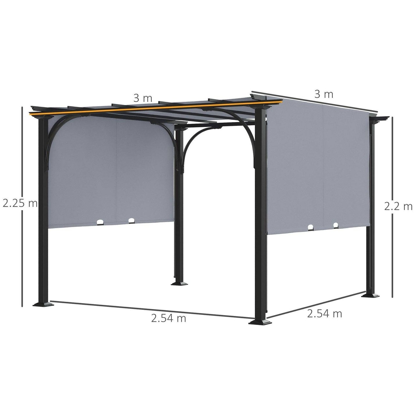 3 x 3M Garden Pergola
