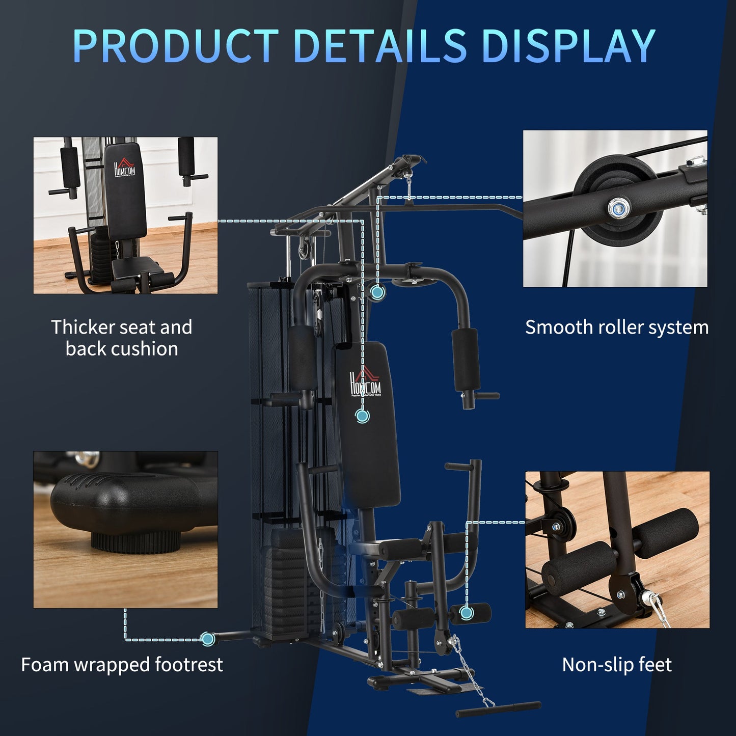 Multifunction Home Gym System Weight Training Exercise Workout Station