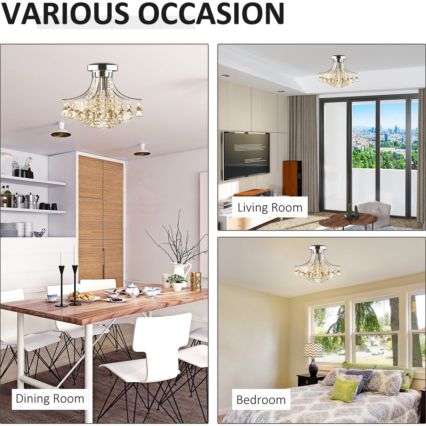 Modern K9 Crystal Ceiling Lighting Chandelier