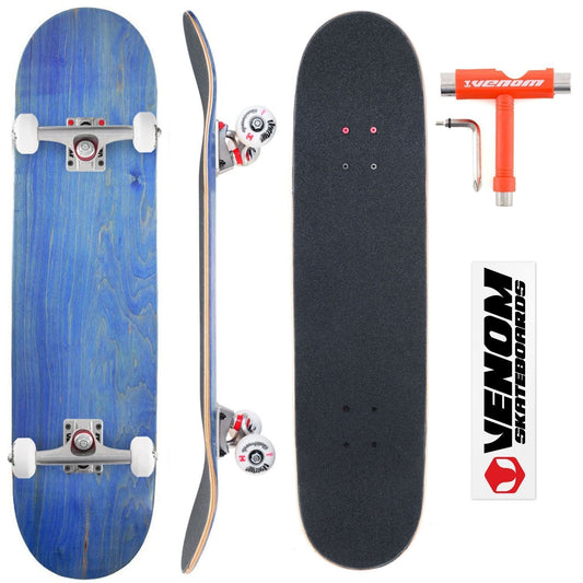 Venom Core Complete Built Skateboard - Blue/Raw - 8.25