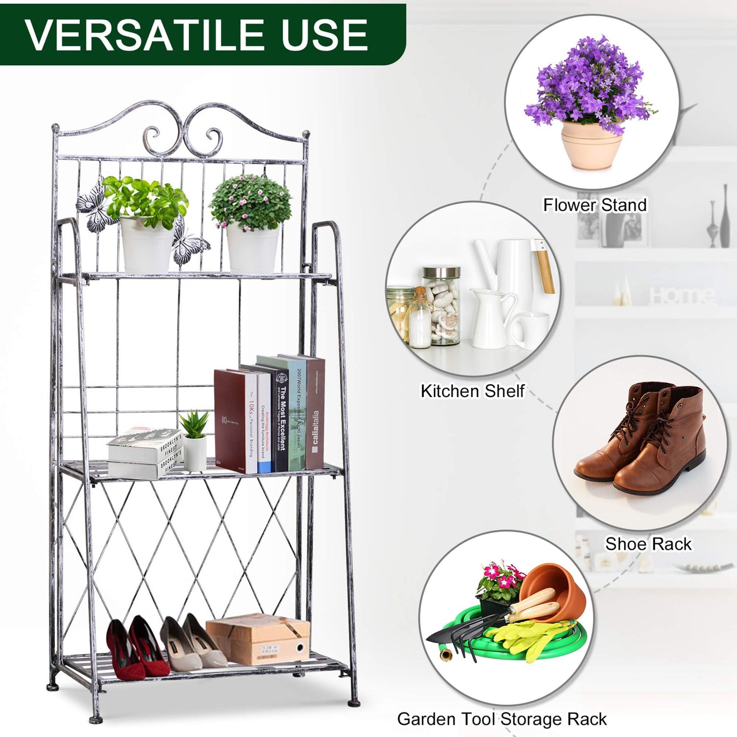 3-Tier Metal Plant Stand