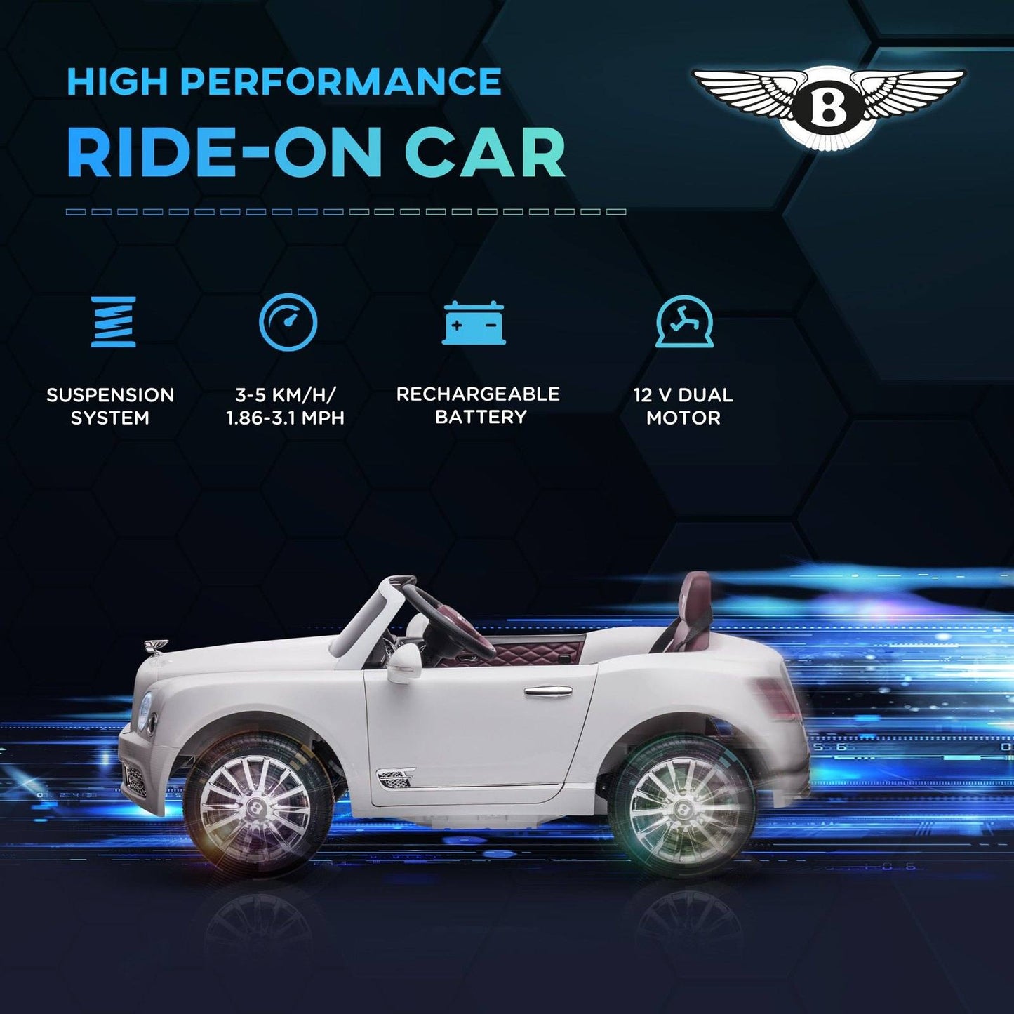 Kids Electric Ride On Car with Parent Remote