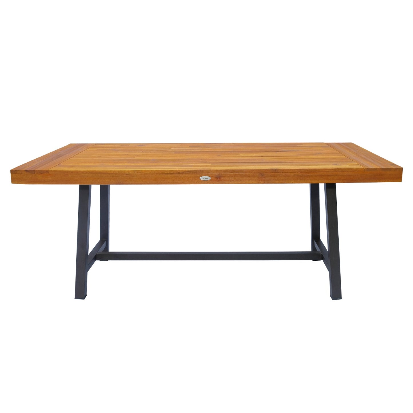 Garden 3-Pieces Acacia Wood Picnic Table and 2 Benches Set Dining Trestle Beer Table Patio Outdoor Indoor Furniture